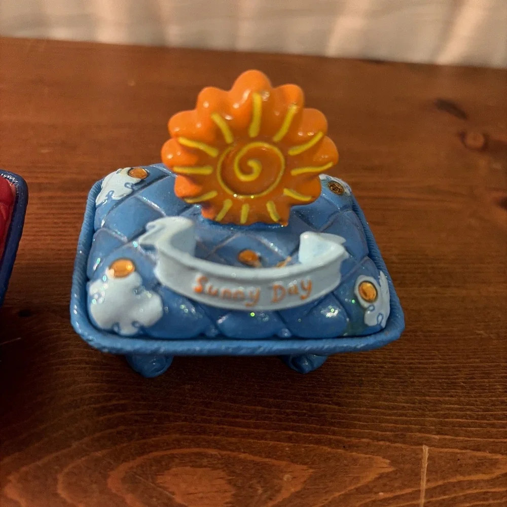 VINTAGE CLAIRES Y2K 2002 TRINKET BOXES‎ LOT OF 5